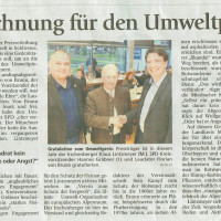 Gratulation zum Umweltpreis
